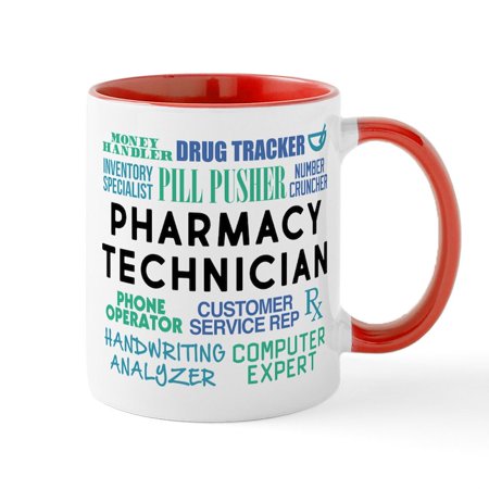 

CafePress - Pharmacy Technician Word 15 Oz Ceramic Large Mug - 11 oz Ceramic Mug - Novelty Coffee Tea Cup