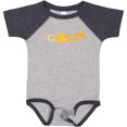 thumbnail image 3 of Inktastic Trumpet Gold Brass Music Instrument Boys or Girls Baby Bodysuit, 3 of 5