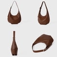thumbnail image 4 of Giaone Small Crescents Shoulder Bag for Women Trendy Toted Purse Hobos Handbags Clutches Bag Underarm Bags with Zipper, 4 of 19