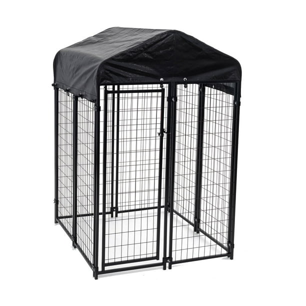 Lucky Dog Uptown Welded Wire Outdoor Kennel With Cover 4 L X 8 W 6 H Pack Com Lucky Dog Uptown Welded Wire Outdoor, Outdoor Dog Kennel With Roof Tractor Supply