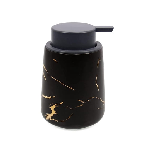 Black Soap Dispense-Ceramic Hand Dish Soap Dispenser for 12 oz ...
