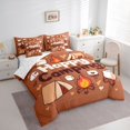 thumbnail image 2 of Erosebridal Happy Camping Bedding Comforter Set 7 Pieces for Kids Teens,Boys Girls Adventure Accessories Full Bedding Set,Super Cozy Room Decor, 2 of 6