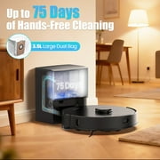 Airrobo Q20+ Robot Vacuum and Mop Self Emptying& Refilling,8000Pa Powerful Suction, Precision Navigation,Multi-Surface, Pet Friendly