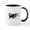 White/Black Inside, variant on CafePress - Running Huskies Mug - 11 oz Ceramic Mug - Novelty Coffee Tea Cup