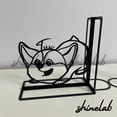 thumbnail image 3 of Shinelab Corgi Dog Metal Bookends Custom Poodle Dog Name Bookend Gift, Animal Desk Bookshelf Decor 6656, 3 of 3