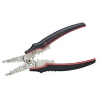 Pro Grade ArmorEdge 3-in-1 Wire Stripper/Crimper/Cutter, Stainless Steel, 8.25" Symmetric Handle, 10-22 AWG, 1/Ea