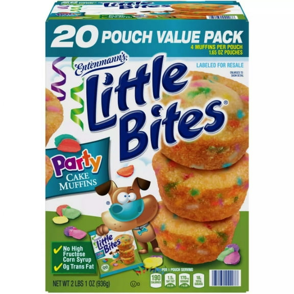 Entenmann's Little Bites Party Cake Muffins (1.65oz / 20pk)