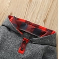 thumbnail image 5 of YUNAFFT Tracksuits Hoodies Kids Clearance, Newborn Baby Long Sleeve Plaid Printed Hoodie Sweatshirt+Long Pants Set, 5 of 8