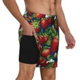 thumbnail image 3 of Fotbe Strawberry2 Men’s Swim Trunks Quick Dry Swim Shorts Board Shorts with Mesh Lining-Medium, 3 of 9