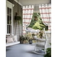 thumbnail image 4 of nqOlkjepod Outdoor Curtains for Patio Waterproof, Red Striped Outdoor Privacy Panels Grommet, Rustic Red Stripe Modern Art Beige Blackout Outside Curtains for Porch/Cabana/Pergola 54"x108", 1 Panel, 4 of 8