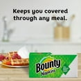 thumbnail image 5 of Bounty Quilted Napkins 1 Ply - 12.10" x 12" - White - Paper - Soft - 100 / Pack, 5 of 7