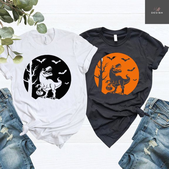 s Halloween Shirts, Halloween Dinosaur Family Shirts, Family Costume Shirt,Family Hallowee