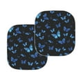 thumbnail image 2 of Yuyamidu Blue Butterfly Car Windshield Sun Shade for Women Sun Visor for Car Windshield Fashion Car Window Shades Accessories 2 PCS Front Window Shade for Sedan Truck SUV, 2 of 5