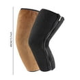 thumbnail image 3 of Autumn Winter Velvet Enveloping Sheepskin Double Layer Thickened Knee Warmers Leg Zippered Support Sleeves, 3 of 6