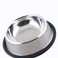 thumbnail image 4 of Funie Pets Dog Cat Stainless Steel Non Slip Feeding Food Water Dish Feeder Bowl, 4 of 6