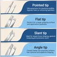 thumbnail image 7 of MORGLES Eyebrow Kit, 8 in 1 Eyebrow Trimmer Scissors, Tweezers for Women, Razor, Brush with Travel Bag, Tweezers Set for Women and Men, Professional Shaping Grooming Kit, 7 of 7