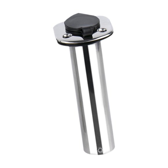 amagogo Support Réglable pour Canne à Pêche en Acier Inoxydable, Montage Affleurant, Support de Canne Marine pour Yacht à 90 Degrés