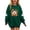 Green#7, variant on Qingpeng Boys Girls Witch Hat Ghost Sweatshirt Crewneck Long Sleeve Pullover Top with Sleeve Ghost Print