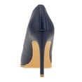 thumbnail image 3 of FSJ Women Classic High Heel Pointed Toe Pumps Fashion Stiletto Heel Slip On Ladies Office Dress Shoes Size 8 Navy Blue, 3 of 4