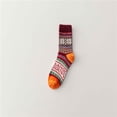 thumbnail image 1 of Lilgiuy Women Fashion Print Loose Christmas Socks Thick Warm Stocking Comfortable for Work Office Business, 1 of 5