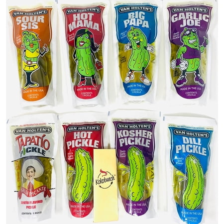 Bundle of Van Holten's Pickle | Sour Sis | Hot Mama | Big Papa | Garlic Joe | Tapatio | Hot Pickle | Kosher Picke | Dill Pickle With Kit