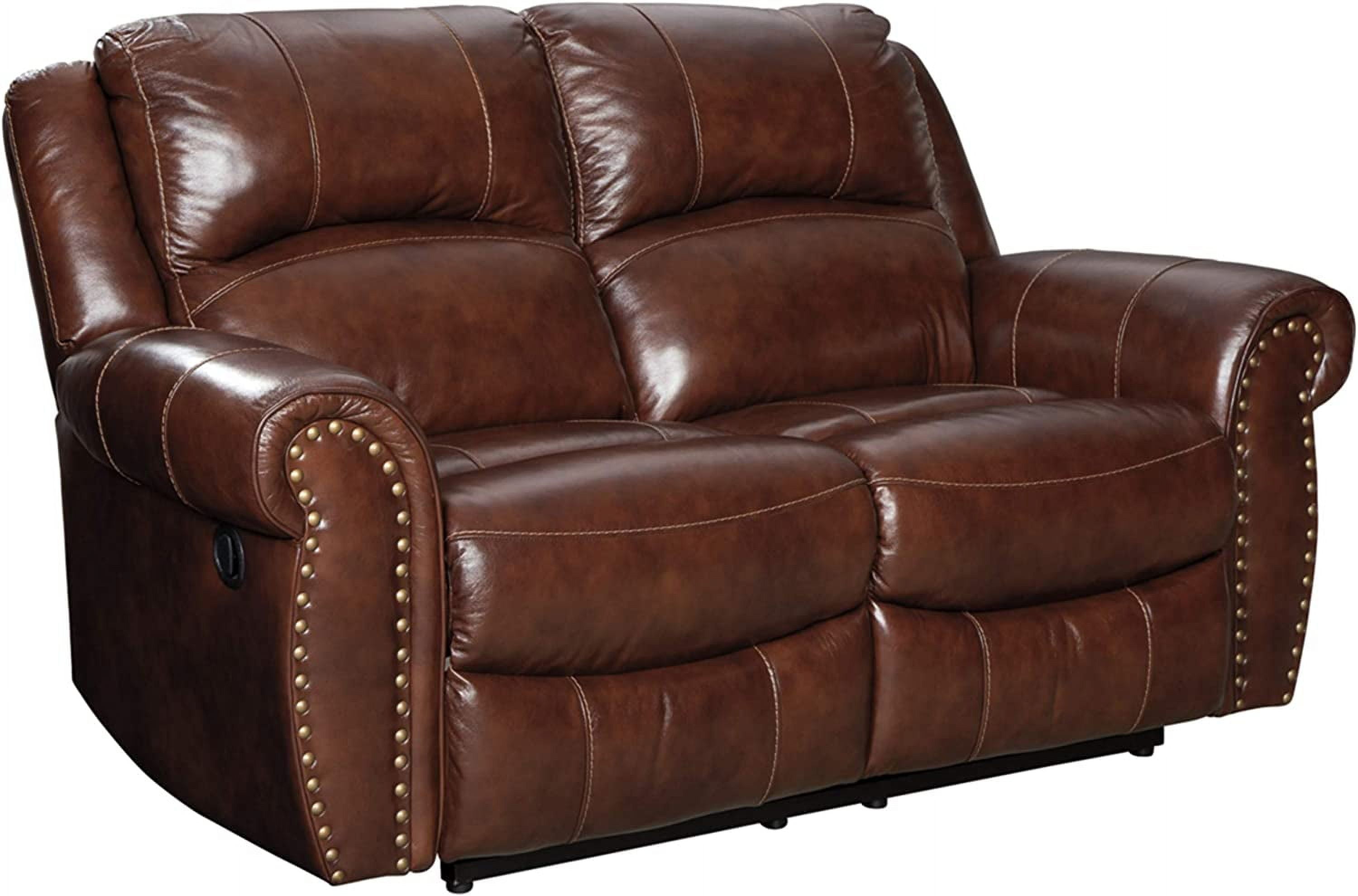 Ashley Furniture Bingen Leather Power Reclining Loveseat with