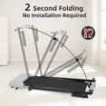 thumbnail image 5 of Home Treadmill with LED Screen, 0–7.5 MPH Speed, Walking Jogging Running Machine with Wheels for Easy Storage, 5 of 6