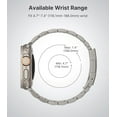 thumbnail image 6 of REQO Titanium Band Compatible with Apple Watch Band 49mm 46mm 45mm 44mm 42mm iWatch Ultra2 Ultra SE 2 SE Series 10 9 8 7 6 5 4 3 2 1,Titanium Replacement Watch Band with Folding Clasp, 6 of 8