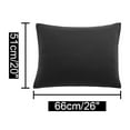 thumbnail image 6 of PiccoCasa 1800 Microfiber Breathable Zippered Pillowcases Set of 2, Standard Black 20"x26", 6 of 8