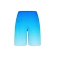 thumbnail image 3 of FRSASU Gradient Color Shorts for Men Quick Dry Summer Beach Swim Trunks Classic Outdoor Hawaiian Short Pants Sky Blue-A, 3 of 5