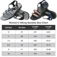 thumbnail image 3 of OutPro Women's Hiking Sandals Open Toe Water Athletic Sandals Outdoor Beach Shoes Grey Black, 3 of 10