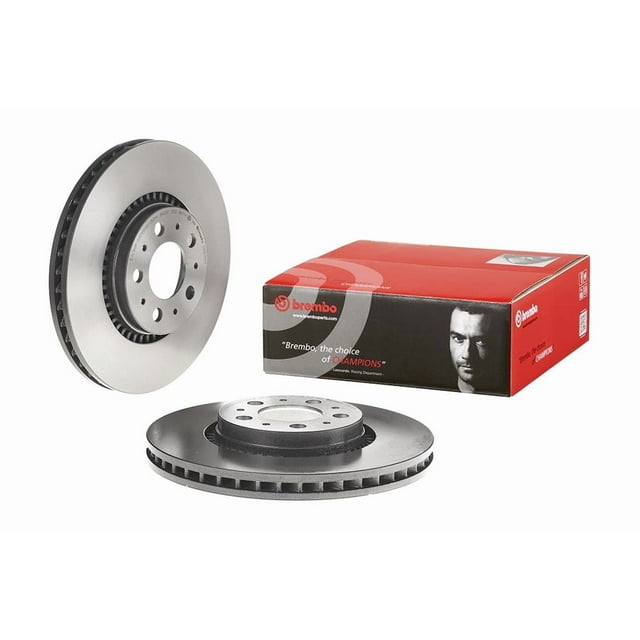Brembo Brake Rotor 09913011C02 Vented; One Piece Design; Wheel Bolt Pattern 5 x 108 Millimeter; 139 Millimeter Hat Inside Diameter; 68 Millimeter Hub Diameter; Gray Cast Iron; Single