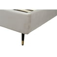 thumbnail image 6 of Manhattan Comfort Crosby King-Size Bed with Solid Wood Frame in Beige, 6 of 9
