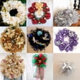 thumbnail image 4 of 26 cm 10 yardas cinta de malla dorada y blanca DIY árbol de Navidad brillo rollo de malla decoraciones boda decoración navideña embalaje de regalo de Navidad, 4 of 6