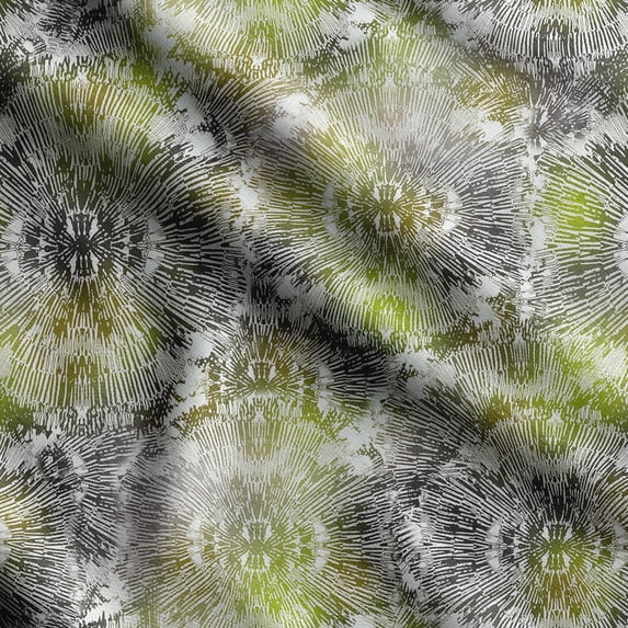 Soimoi Texture Print, Silk Fabric Decor Sewing Fabric By The Yard- 42 Inch WideDecorative Fabric For Shirts, Suits, Ties-Green