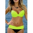 thumbnail image 5 of SHEWIN Bikinis for Women 2 Piece Swimsuits Set Yellow High Waisted Swimwear, 5 of 9