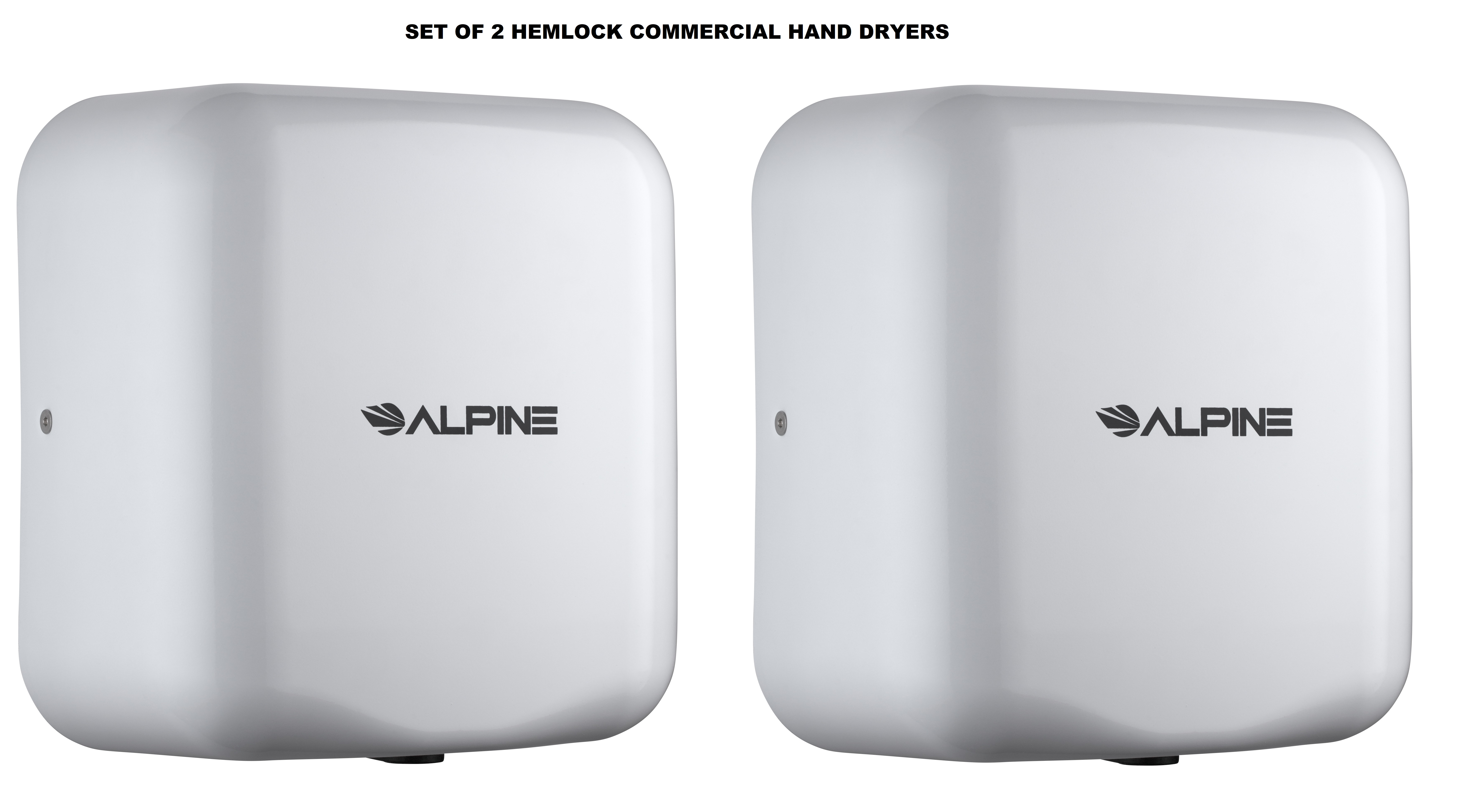 Alpine Industries Hemlock White Stainless Steel Commercial Automatic High  Speed Electric Hand Dryer Pack Walmart Canada
