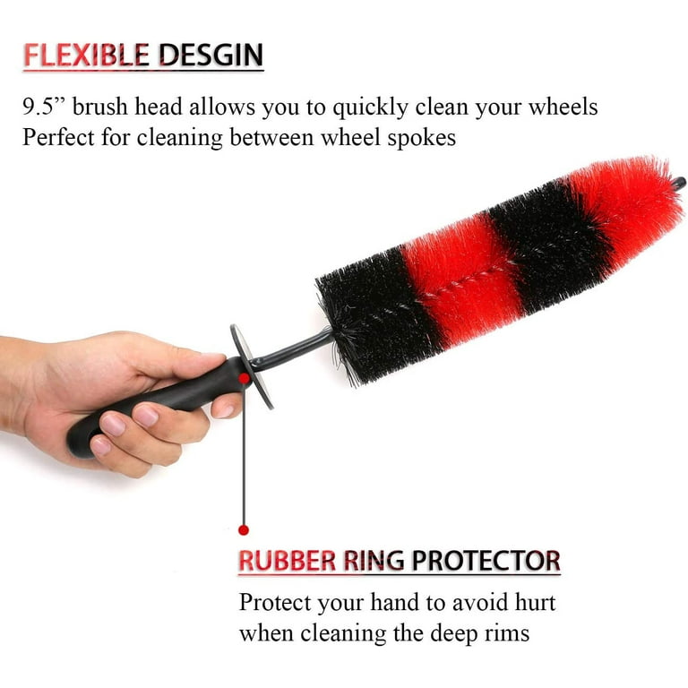 DI Brushes Deluxe Contour Tire Brush - Detailed Image