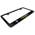 thumbnail image 2 of Ford Mustang Script in Yellow Black Metal License Plate Frame, 2 of 3