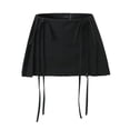 thumbnail image 6 of New Spring and Summer Women's Feminine Sexy Tie Zipper Skirt-grey belt-M, 6 of 6