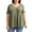 Army Green, variant on Oversized Tshirts for Women V Neck Short Sleeve Tunic Tops with Single Row Button Front Ruffle hem Pleated Shirts Casual Loose Fit Solid Clothes Black 2XL