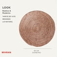 thumbnail image 2 of Alfombras para Recámara | Tapete Redondo de Yute | Alfombra para Sala 90 cm Diámetro | Decoración Hogar Elegancia Natural, 2 of 6
