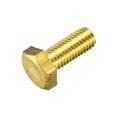 thumbnail image 1 of Unique Bargains Brass Hex Bolts, M10x25mm 1 Pack Fully Thread Grade 4.8 Machine Screws, 1 of 4