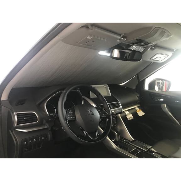 HeatShield, The Original Windshield Sun Shade, Custom-Fit for Mitsubishi Eclipse Cross SUV w/ Sensor 2018, 2019, 2020, Silver Series