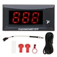 thumbnail image 2 of Motorcycle LCD Water Temperature Gauge Kit, Digital Display Thermometer for Engine, Waterproof 12V Voltmeter, 2 of 7