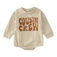 thumbnail image 1 of Gibobby Mamelucos para bebe niño polar Bebé Niños Niñas Manga Larga Impresiones Recién Nacido Sudadera Monos(Beige, 6-12 Meses), 1 of 5