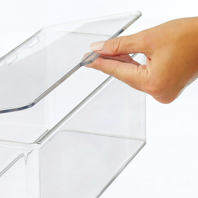 mDesign Plastic Bathroom Storage Organizer Bin Box - 2 Pack