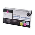 thumbnail image 3 of Advantus 75307 40 Sheet Capacity Wall Clips for Fabric Panels - Assorted Cool Colors (20/Box), 3 of 3