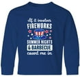 thumbnail image 3 of Inktastic 4th of July If It Involves Fireworks Summer Nights & Barbecue Count Me In Long Sleeve Youth T-Shirt, 3 of 5