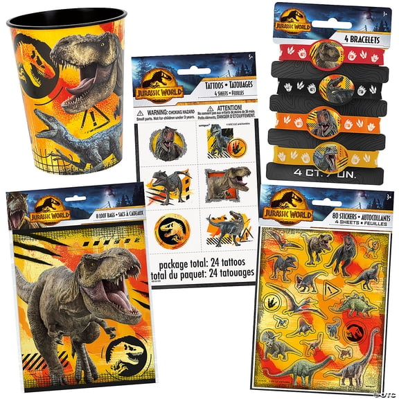 Jurassic World 3: Dominion Party Favor Kit for 8